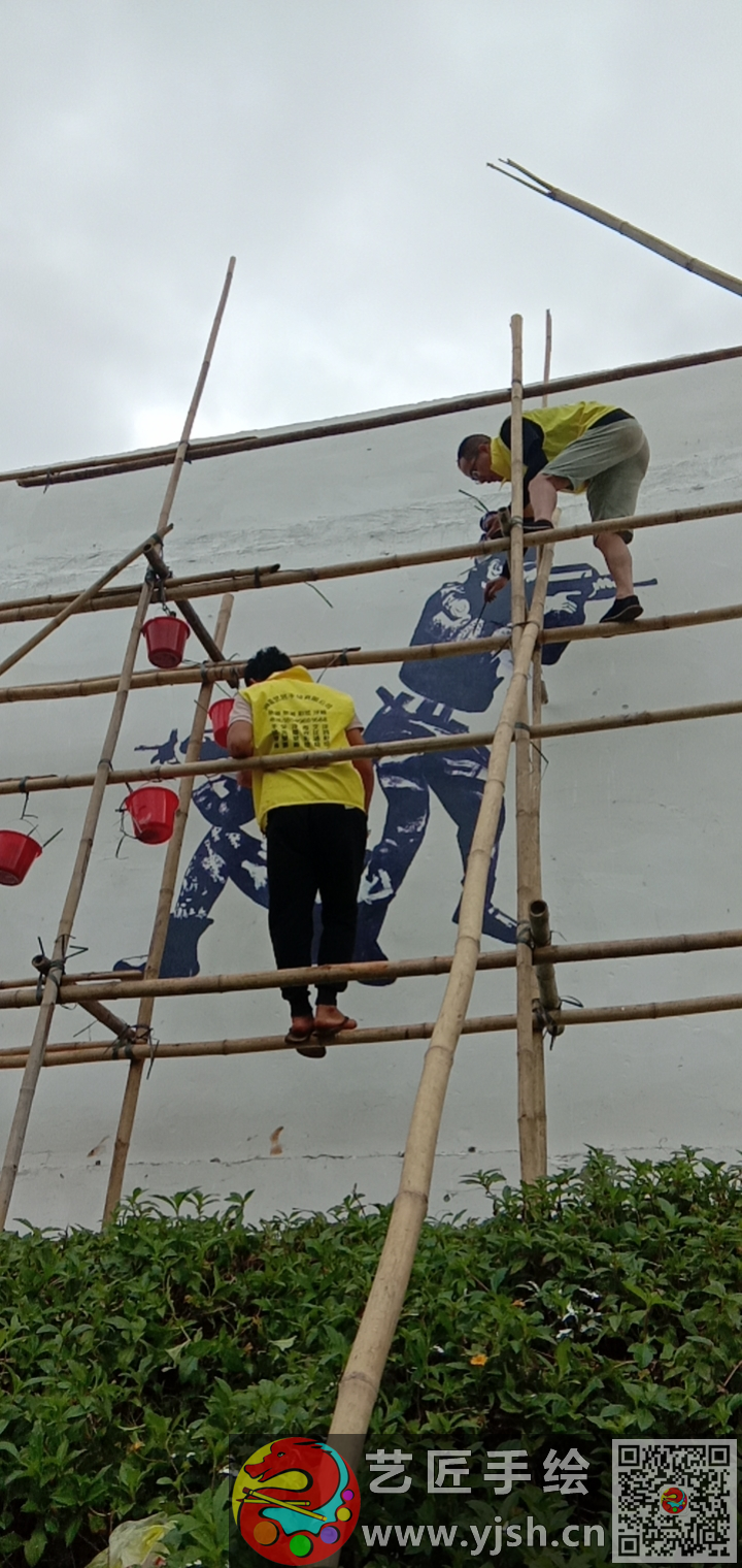 武警部隊訓練場墻繪